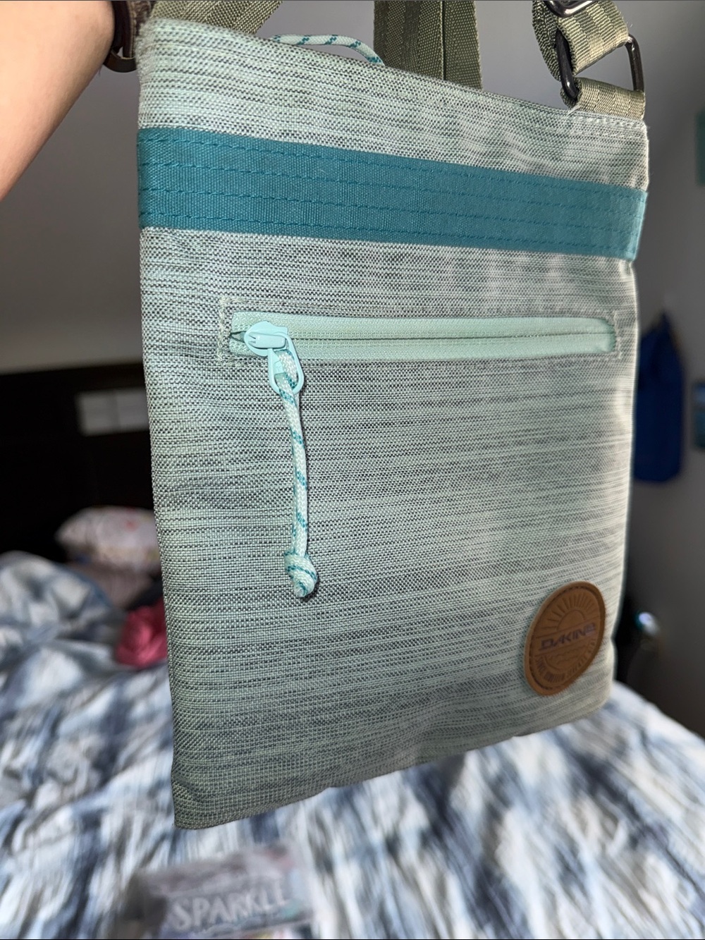 Dakine Mint Green and Teal Crossbody Bag - Picture 10 of 10